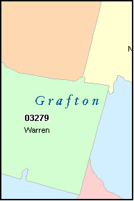 GRAFTON County, NH ZIP Code Map