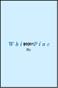 WHITE PINE County, NV ZIP Code Map
