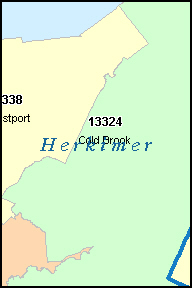 HERKIMER County, NY ZIP Code Map