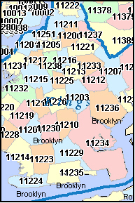 Queens By Zip Code Map