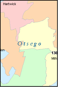 OTSEGO County, NY ZIP Code Map