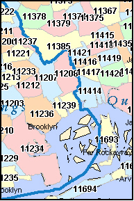 Zip Code Maps Queens Ny