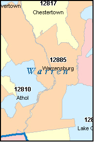 zip county code warren map york ny