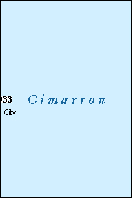 CIMARRON County, OK ZIP Code Map
