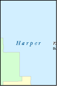 HARPER County, OK ZIP Code Map