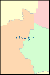 OSAGE County, OK ZIP Code Map