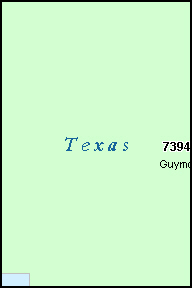 TEXAS County, OK ZIP Code Map