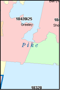 PIKE County, PA ZIP Code Map