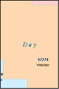 DAY County, SD ZIP Code Map