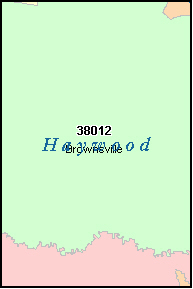HAYWOOD County, TN ZIP Code Map