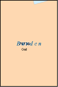 BORDEN County, TX ZIP Code Map