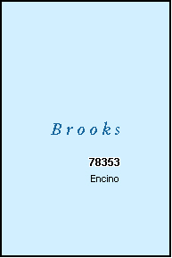 BROOKS County, TX ZIP Code Map