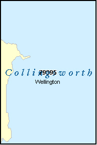 COLLINGSWORTH County, TX ZIP Code Map