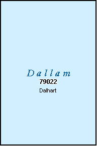 DALLAM County, TX ZIP Code Map