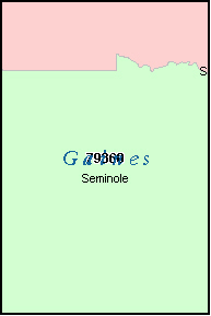 GAINES County, TX ZIP Code Map