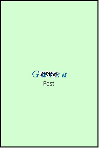 GARZA County, TX ZIP Code Map