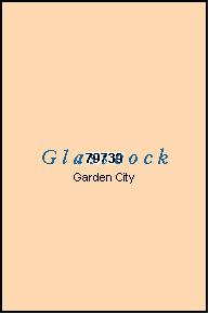 GLASSCOCK County, TX ZIP Code Map