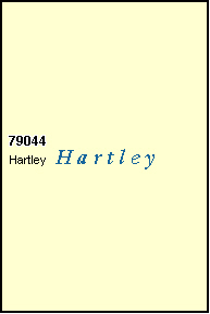 HARTLEY County, TX ZIP Code Map
