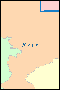 KERR County, TX ZIP Code Map