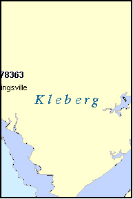 KLEBERG County, TX ZIP Code Map