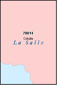 LA SALLE County, TX ZIP Code Map