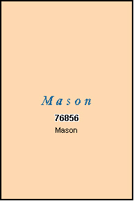 MASON County, TX ZIP Code Map