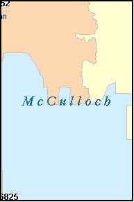 MCCULLOCH County, TX ZIP Code Map