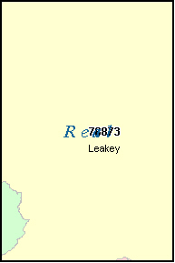 REAL County, TX ZIP Code Map