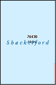 SHACKELFORD County, TX ZIP Code Map