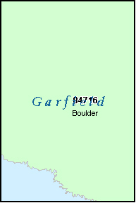 GARFIELD County, UT ZIP Code Map
