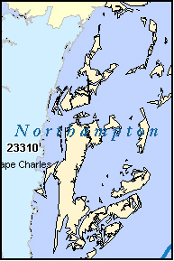 North Hampton County Va Zip Codes