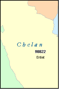 CHELAN County, WA ZIP Code Map