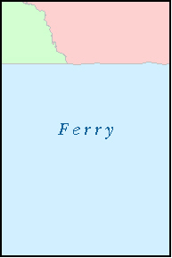FERRY County, WA ZIP Code Map