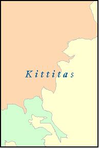 KITTITAS County, WA ZIP Code Map