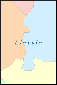 LINCOLN County, WA ZIP Code Map