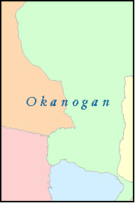 OKANOGAN County, WA ZIP Code Map