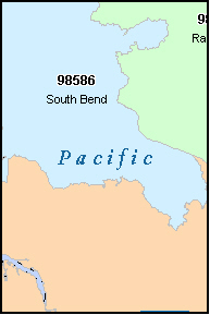PACIFIC County, WA ZIP Code Map