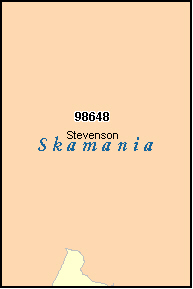 SKAMANIA County, WA ZIP Code Map