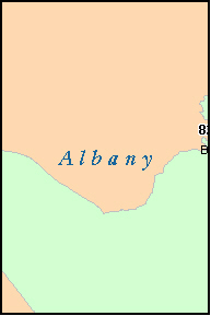 ALBANY County, WY ZIP Code Map