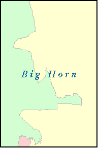 BIG HORN County, WY ZIP Code Map