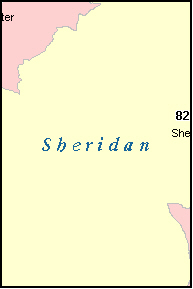 SHERIDAN County, WY ZIP Code Map