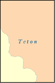 TETON County, WY ZIP Code Map