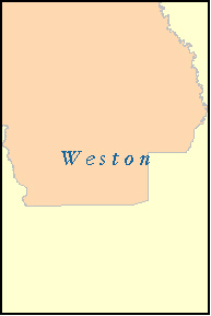 WESTON County, WY ZIP Code Map