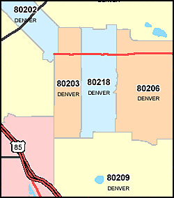 Printable Colorado Springs Zip Code Map United States Map