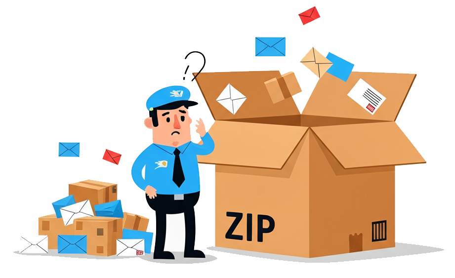 A Lost mailman and package