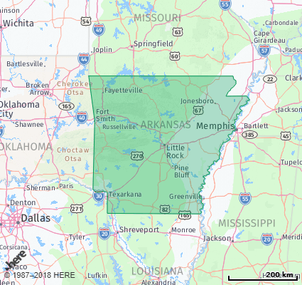 Listing Of All Zip Codes In The State Of Arkansas