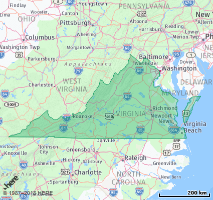 Virginia Zip Code Map Printable