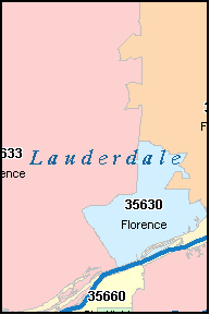 al zip code florence map alabama county lauderdale
