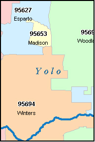 WEST SACRAMENTO California, CA ZIP Code Map