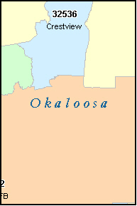 zip county code okaloosa map fl florida